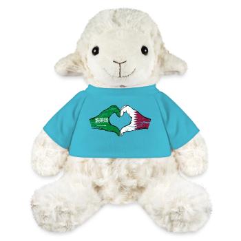 Saudi Arabien Katar Flagge Hände Herzform used - MiniFeet® Schaf Annika - Atollblau - Vorne