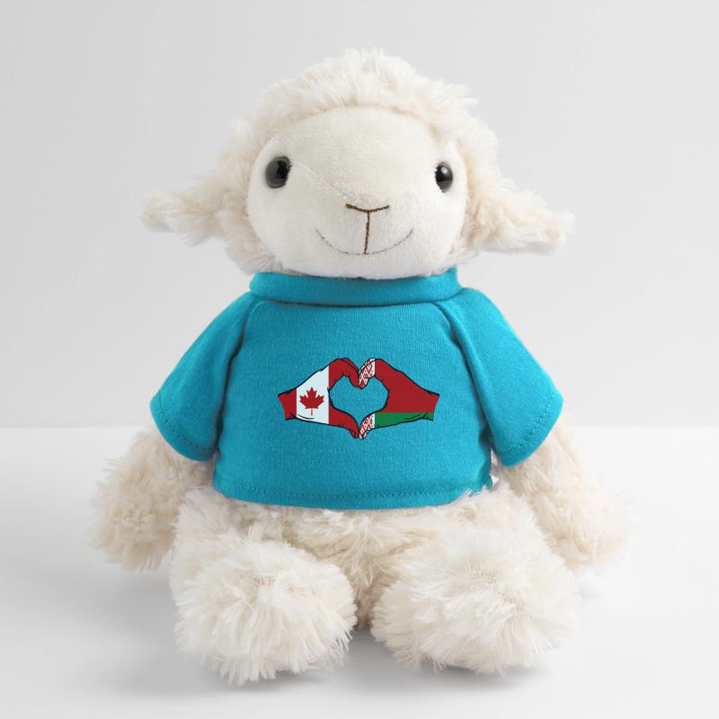 Canada Biélorussie drapeau mains forme coeur Mouton en peluche Annika MiniFeet®