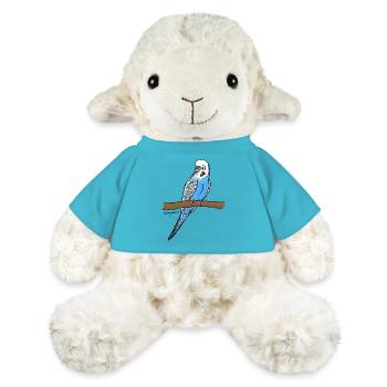 Blauer Wellensittich - MiniFeet® Schaf Annika - Atollblau - Vorne