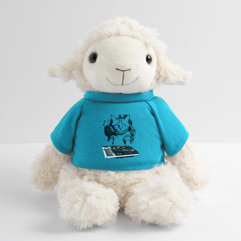 Cat DJ avec table de mixage Mouton en peluche Annika MiniFeet®