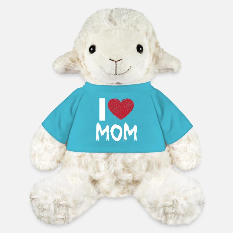 Ich liebe Mama - MiniFeet® Schaf Annika - Atollblau