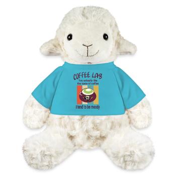 Kaffeetasse mit Meinung - Lustig - MiniFeet® Schaf Annika - Atollblau - Vorne
