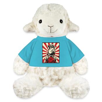 Communistes Propagande Socialistes Cochon - Mouton en peluche Annika MiniFeet® - bleu outremer - Devant