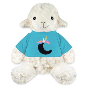 Unicorn Letter Rainbow Style "C" | be unique - MiniFeet® Sheep Annika - atoll blue - Front