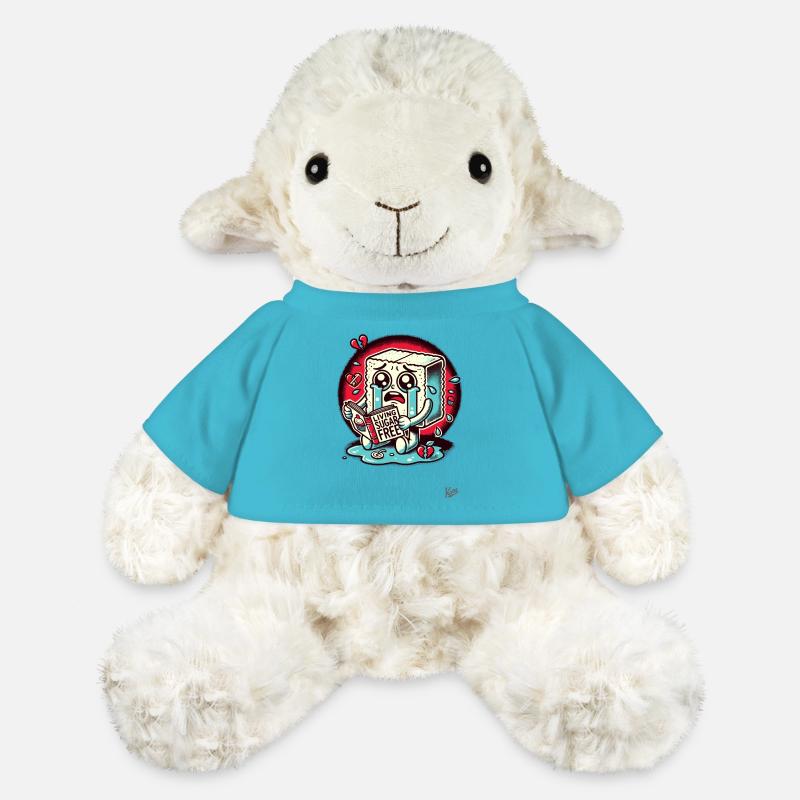 Cube de sucre pleureur : la vie sans sucre - Mouton en peluche Annika MiniFeet® - bleu outremer