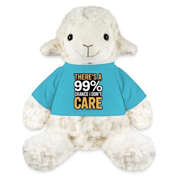 99% chance that I don't care Sarcasm Saying - MiniFeet® Sheep Annika - atoll blue - Front