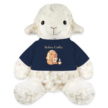 Capybara avec motif de beignet et cozy à café - Mouton en peluche Annika MiniFeet® - bleu marine - Devant