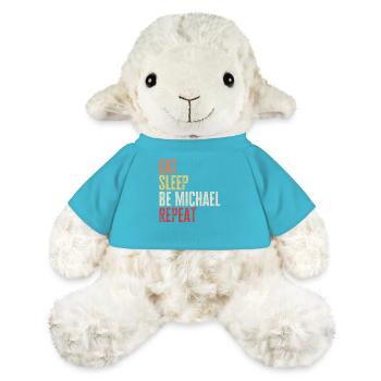 Iss, schlaf, sei Michael, wiederhole Retro-Name - MiniFeet® Schaf Annika - Atollblau - Vorne