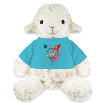 Chihuahua | Art pop pour petits chiens - Mouton en peluche Annika MiniFeet® - bleu outremer - Devant
