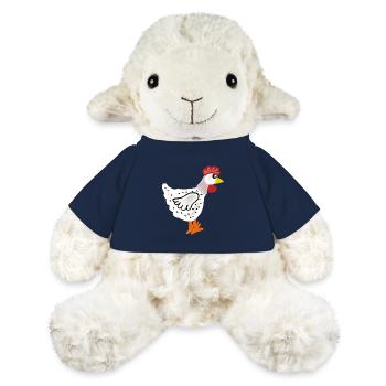 Poulets, poules, poules colorées, poules - Mouton en peluche Annika MiniFeet® - bleu marine - Devant