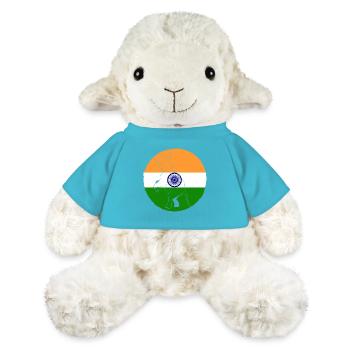 Indien Inder Hindu Stolz Flagge Land I Geschenk - MiniFeet® Schaf Annika - Atollblau - Vorne