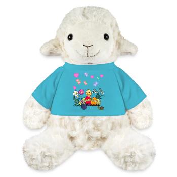 Easter Chick Easter Eggs Kids Child - MiniFeet® Sheep Annika - atoll blue - Front