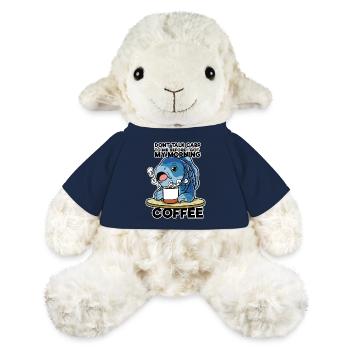 Lustiges Karpfenangeln Kaffeehemd-Angler-Geschenk - MiniFeet® Schaf Annika - French Navy - Vorne