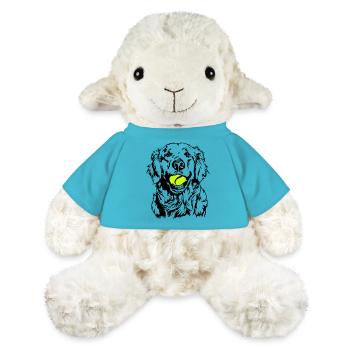 Golden Retriever Balljunkie Hunde Wilsigns - MiniFeet® Schaf Annika - Atollblau - Vorne