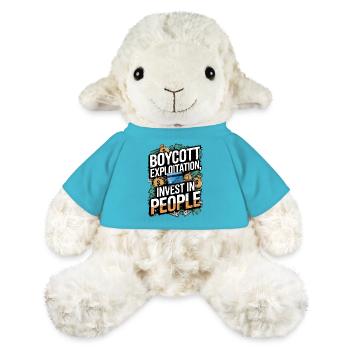 Boycotter l’exploitation - Investir dans les personnes - Mouton en peluche Annika MiniFeet® - bleu outremer - Devant