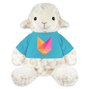 Buntes geometrisches Fuchs Abstraktes Design - MiniFeet® Schaf Annika - Atollblau - Vorne