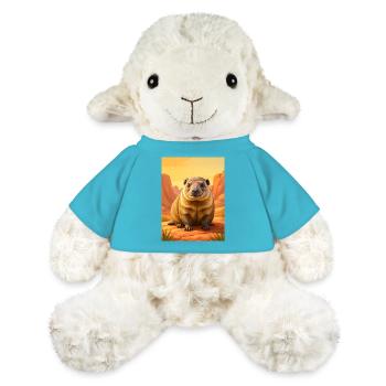 Jupe de bande dessinée mignonne réaliste Hyrax - Mouton en peluche Annika MiniFeet® - bleu outremer - Devant