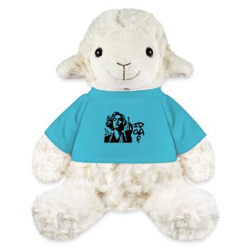 Crâne de hors-la-loi Gangs d’autoroutes Mort de motard - Mouton en peluche Annika MiniFeet® - bleu outremer - Devant