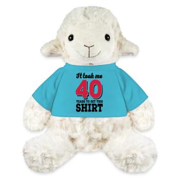 40e anniversaire - Mouton en peluche Annika MiniFeet® - bleu outremer - Devant