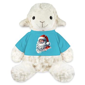 Père Noël au sourire pétillant - Mouton en peluche Annika MiniFeet® - bleu outremer - Devant