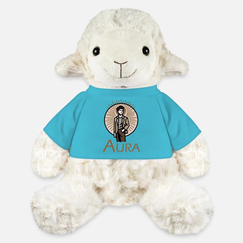 Design "Brown Radiance" - MiniFeet® Sheep Annika - atoll blue
