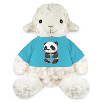 Cute Panda - Animal Design - MiniFeet® Sheep Annika - atoll blue - Front