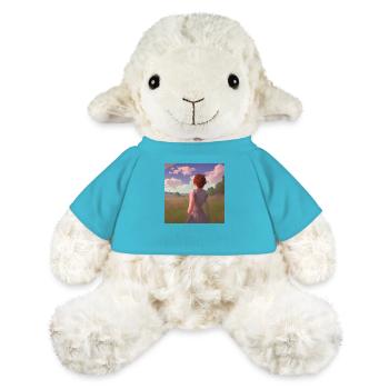 Young woman in nature Flowers Meadow Clouds Sky - MiniFeet® Sheep Annika - atoll blue - Front