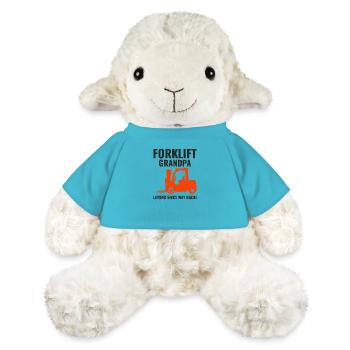 Forklift Grandpa Heavy Equipment Driver Funny - MiniFeet® Sheep Annika - atoll blue - Front