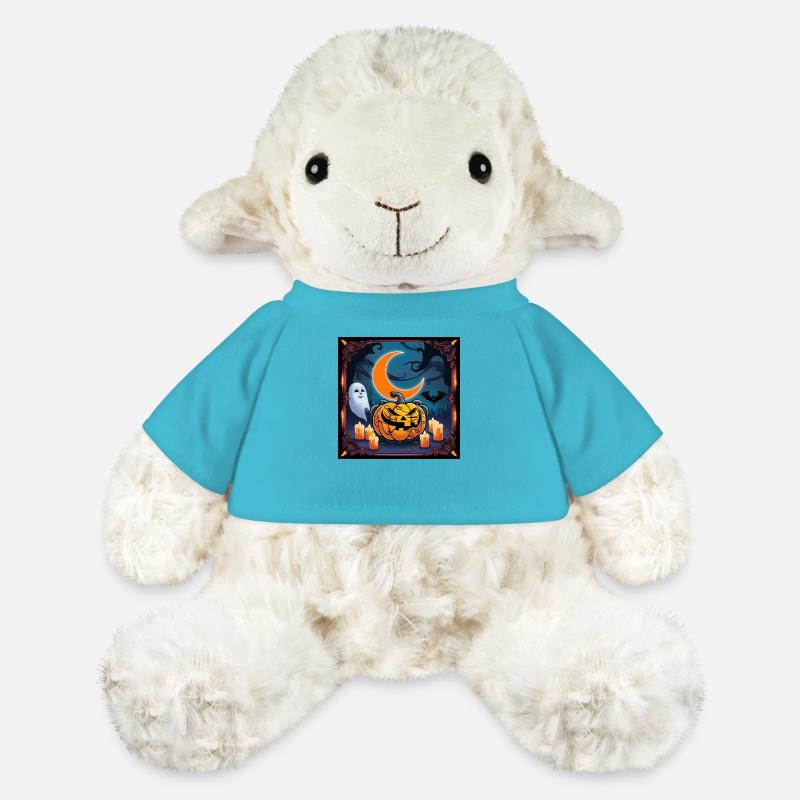"Pumpkin Patch Party: Hauntingly Fun!" - MiniFeet® Sheep Annika - atoll blue