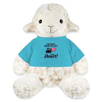 Forklift Operator Driver Valentine’s Day Funny - MiniFeet® Sheep Annika - atoll blue - Front