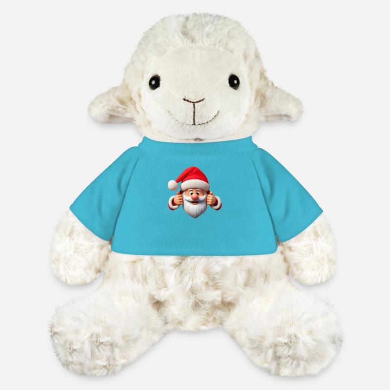 Weihnachtsmann Daumen hoch - MiniFeet® Schaf Annika - Atollblau