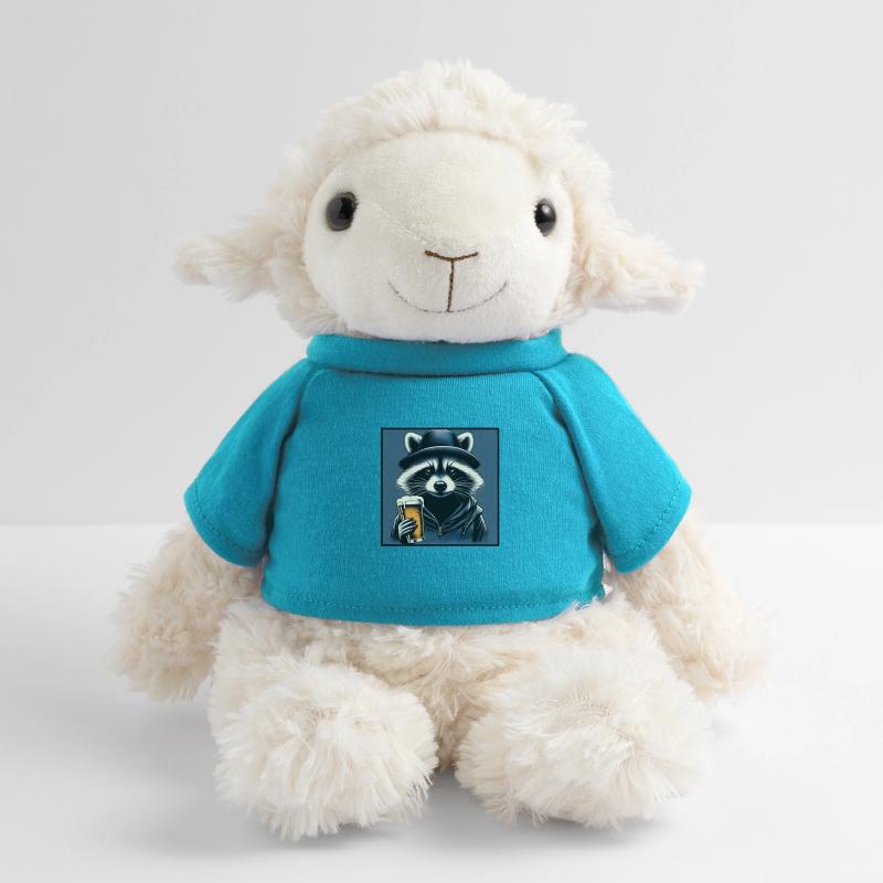 Waschbär mit Bier MiniFeet® Schaf Annika