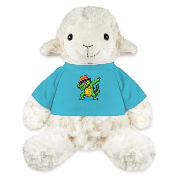Tamponnage de crocodile - Mouton en peluche Annika MiniFeet® - bleu outremer - Devant