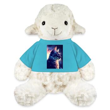 Chat Chat Amoureux Chaton Propriétaire Chaton - Mouton en peluche Annika MiniFeet® - bleu outremer - Devant