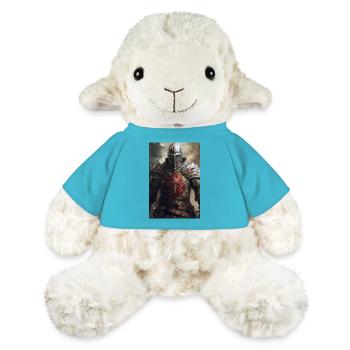 Deus Vult Crusader Knights Templier Moyen Âge - Mouton en peluche Annika MiniFeet® - bleu outremer - Devant