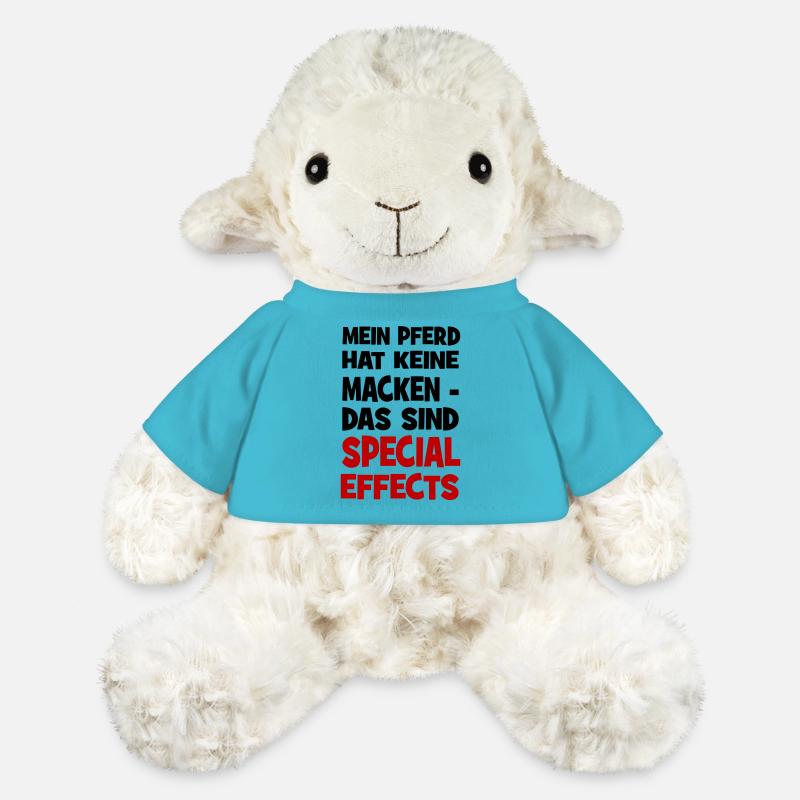 Cheval - Mouton en peluche Annika MiniFeet® - bleu outremer