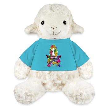 Lamb_of_Life - Mouton en peluche Annika MiniFeet® - bleu outremer - Devant