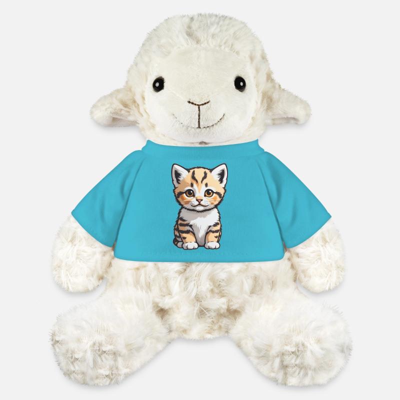 Chat mignon - Conception de chat de compagnie - Mouton en peluche Annika MiniFeet® - bleu outremer