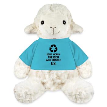 Dont worry the rich will recycle us - MiniFeet® Schaf Annika - Atollblau - Vorne