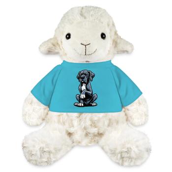 Grand Dogue Propriétaire de Dogue Grand Dane Fan de Grand Dogue - Mouton en peluche Annika MiniFeet® - bleu outremer - Devant