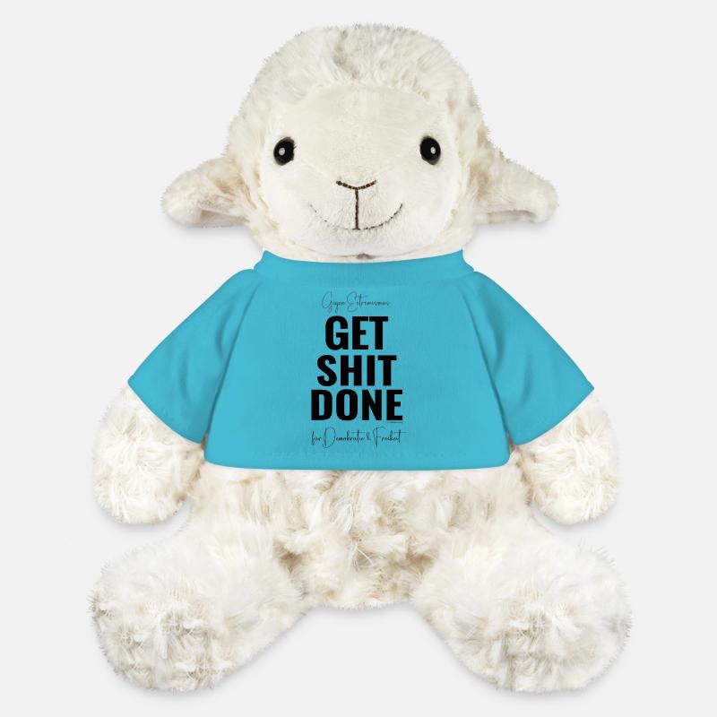 Mimikama Gegen Extremismus Get Shit Done - MiniFeet® Schaf Annika - Atollblau