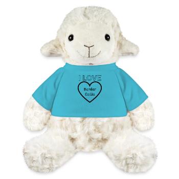 I Love Border Collie Fan Dog Owner Dog - MiniFeet® Sheep Annika - atoll blue - Front