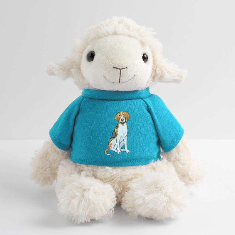 Foxhound assis Mouton en peluche Annika MiniFeet®