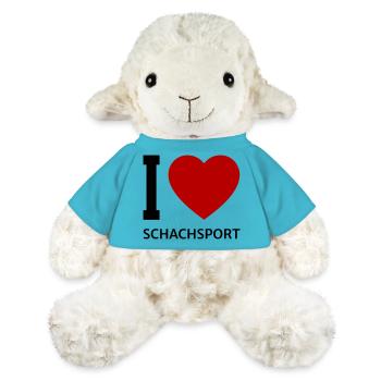 I love SCHACHSPORT - MiniFeet® Schaf Annika - Atollblau - Vorne