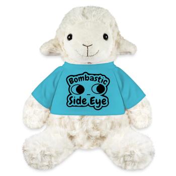 regard latéral tonitruant - Mouton en peluche Annika MiniFeet® - bleu outremer - Devant