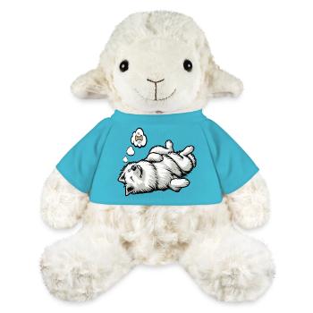 Weißer Schäferhund Schäferhund Schäferhunde - MiniFeet® Schaf Annika - Atollblau - Vorne