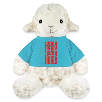 Travailler dur Rester humble - Mouton en peluche Annika MiniFeet® - bleu outremer - Devant