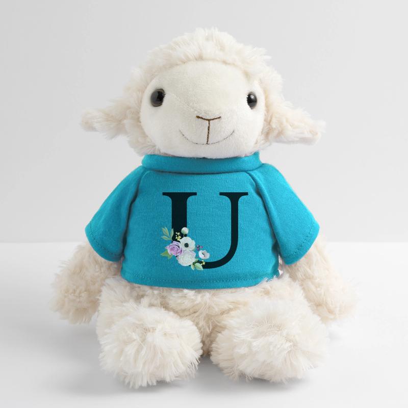 Lila Blumenbuchstabe u MiniFeet® Schaf Annika