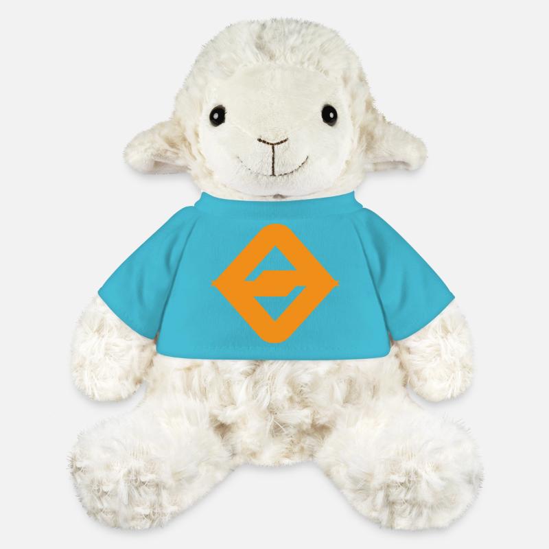 Cool digital badge emblem logo - MiniFeet® Sheep Annika - atoll blue