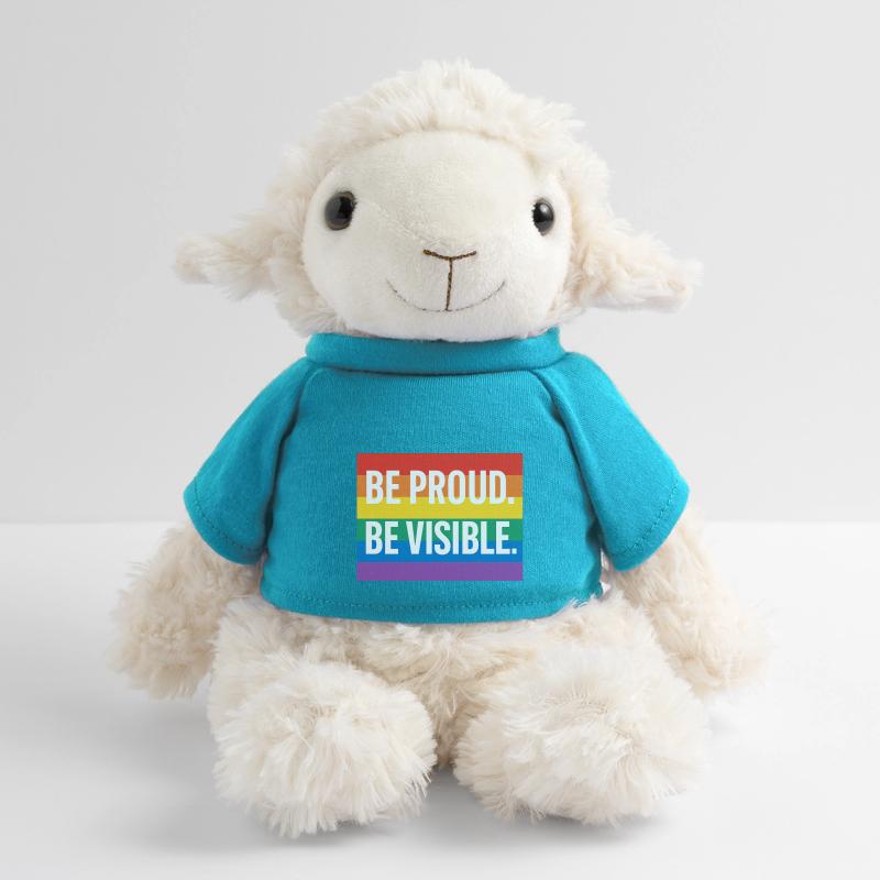 Conception de la déclaration de la fierté arc-en-ciel Mouton en peluche Annika MiniFeet®